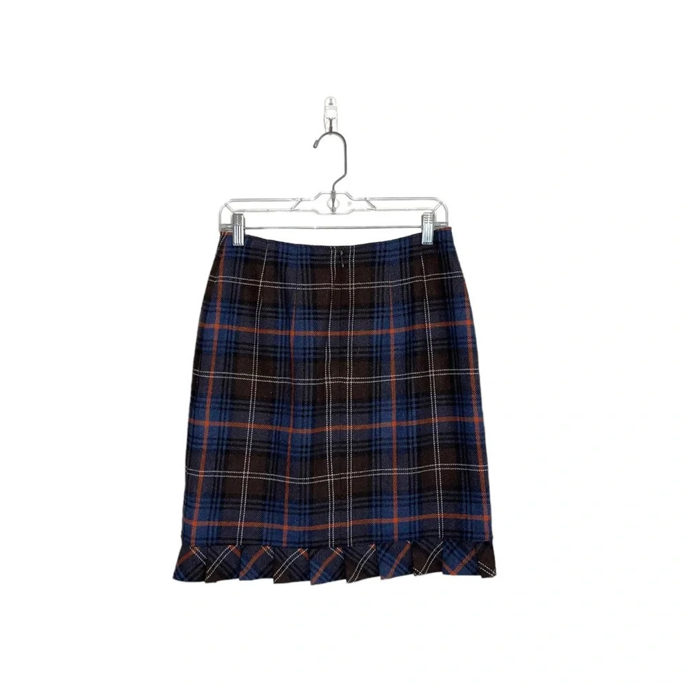CAbi Blue and Black Plaid Pencil Skirt - Picture 5 of 11